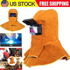 Solar Auto Verdunkelung Filter Linse Schweißer Lederhaube Schweißhelm Maske Neu - Bild 1 von 9