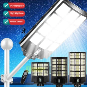 1200 LED Solar Street Flood Light Remote Outdoor Garden Security Lamp Waterproof - Picture 1 of 103