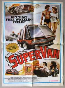 SUPERVAN {George Barris} 20x27" Lebanese Original Movie Poster 70s - Bild 1 von 1