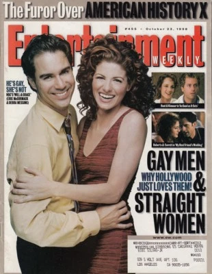 WILL & GRACE - DEBRA MESSING - Vintage US Entertainment Weekly Magazine 1998 C18 - Image 1 of 2