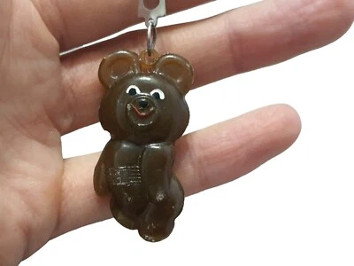 Soviet Vintage Keychain Olympic Bear USSR Keychains Misha Collectible Retro Old - Image 1 of 4