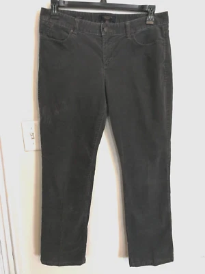 Pantalones para mujer Talbots 12P Petite gris pana firma bota bolsillos vestido chino Foto 1 de 4