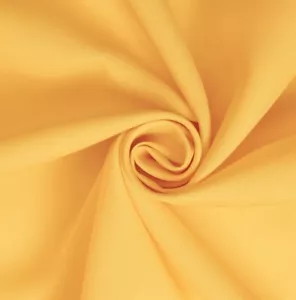 YELLOW Poplin fabric 60” Width Sold By The Yard - Picture 1 of 1