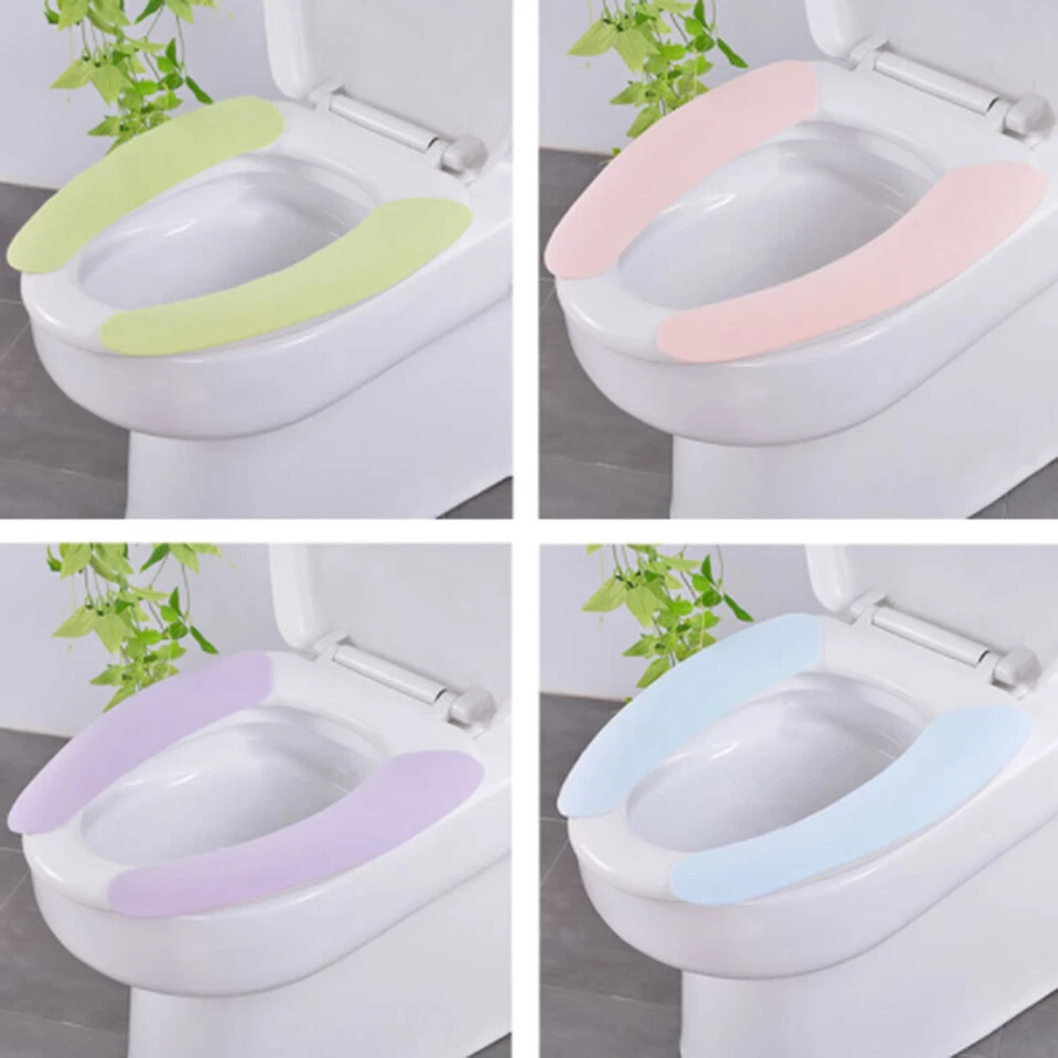 Scaldabagno Sedile WC Chiudibile Lavabile Morbido Coprisedile Cuscino - Immagine 1 di 4