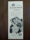1952 Vintage Formfit soutien-gorge et ceinture imprimé publicité, sexy, unique art rétro