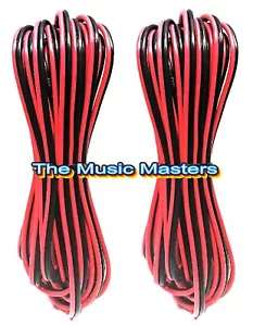 2 Pack 12 Gauge 30ft Red Black SPEAKER WIRE Cable 60ft Total Car Home 12V Power - Picture 1 of 11