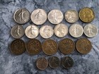 FRENCH FRANC COINS - Lot of 19 Coins -Total 219 1/2 Francs-Various Denominations