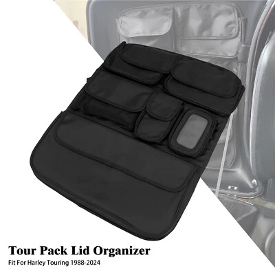 Tour Pack Lid Organizer Bag Pouch Fit For Harley Road King Electra Glide - Image 1 of 4