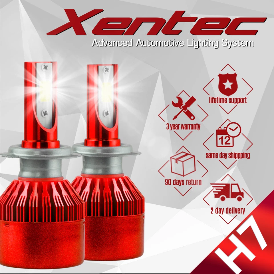 XENTEC LED HID Headlight Conversion kit H7 6000K for Audi A6 Quattro 2002-2014 - Image 1 of 4