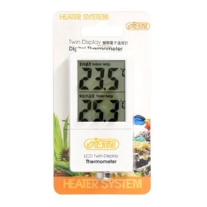 Twin Display External Thermometer Digital Thermometer For Aquarium Vivarium - Picture 1 of 1