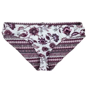 BECCA Swim 3X (22-24) Pink Purple White Reversible Hipster Bikini Bottom NEW - Picture 1 of 10