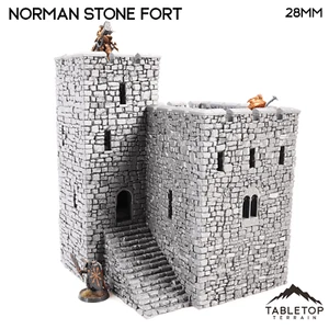 Norman Stone Fort - Country & King - Fantasy Historical Building - WWII Terrain - Picture 1 of 11