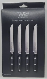 NEW IN BOX, (4) Williams Sonoma "Elite" Steak Knives, Retail $279.95 - Picture 1 of 5