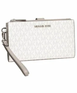 Michael Kors Jet Set Travel Leather Large Double Zip Wristlet Wallet - Bild 1 von 3