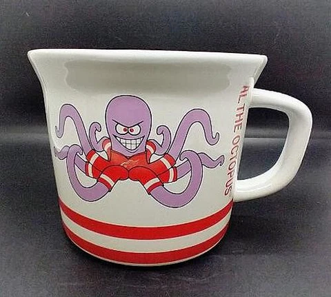 AL The OCTOPUS / DETROIT RED WINGS - NHL Extra Large 20 Oz Soup MUG Corningware Cover