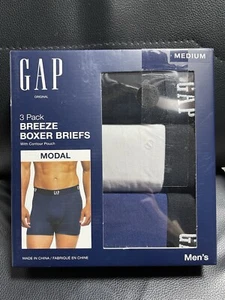 GAP Men’s M 3-Pack Breeze Soft Modal Boxer Briefs w/ Contour Pouch Assorted New - Picture 1 of 5