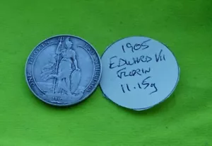1905 Silver EDWARD VII (1902 - 1910) FLORIN UK Coin 11.15grams (b) S3981 ESC923 - Picture 1 of 3