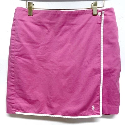 Ralph Lauren Golf Mujeres Talla 8 Skort Mini Falda Pantalones Cortos Rosa Cremallera Atlético Rosa Foto 1 de 4
