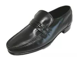Florsheim Como schwarz Cavello Slipper Kidskin Halbschuhe Schuhe Herren US 9,5D - Bild 1 von 6
