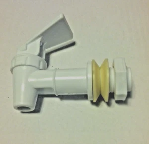 Tomlinson Spigot Water Crock Replacement Spigot Faucet Dispenser Valve White USA - Picture 1 of 3
