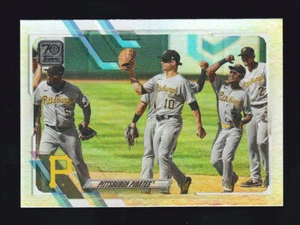 2021 Topps Series 1 #251 BRYAN REYNOLDS & JARROD DYSON Pirates TC RAINBOW FOIL - Picture 1 of 2