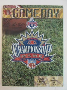 NFL GameDay Stadium Program 1998 AFC Championship Steelers Broncos - Picture 1 of 7