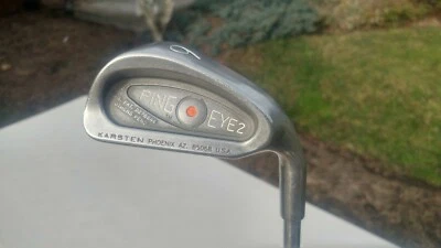 1984-85 Ping Eye2 Single 6 Iron Orange Dot ZZ-Lite Stiff Steel U Groove Men's RH - Image 1 of 4
