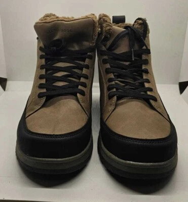 Botas de invierno al tobillo para hombre impermeables marrón o negro Foto 1 de 2