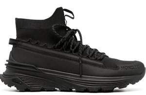 NW MONCLER boots trainers Monte Runner lace-up 4M00220M205 sneakers black w code - Picture 1 of 8