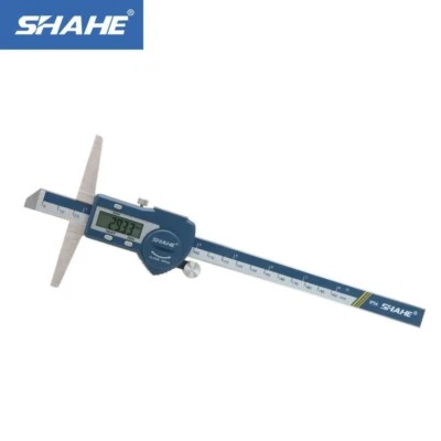 SHAHE 0-200mm 0.01mm Digital Depth Vernier Caliper Stainless Steel 5113-200 - Image 1 of 4