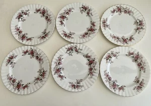 6 VINTAGE ROYAL ALBERT LAVENDER ROSE SALAD PLATES 21cm - GOOD CONDITION - Picture 1 of 13