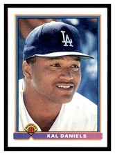 1991 Bowman #600 KAL DANIELS Los Angeles Dodgers