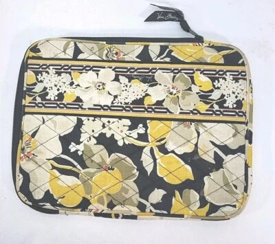 Funda Vera Bradley para i-pad o Kindle, limpia. Floral amarillo/negro, Dogwood Pat. Foto 1 de 4