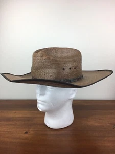 JUSTIN Men’s Cowboy Hat Western Brown Size 7 1/8 20X - Picture 1 of 11