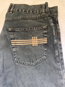 Vintage Burberry London Jeans Mens W32 L30 Blue Denim Comfort Fit Novacheck 00’s - Picture 1 of 7