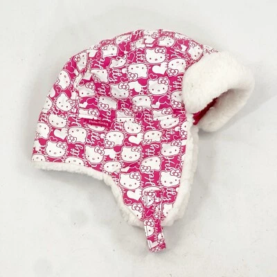 H&M Niñas Rosa HELLO KITTY Trampero Sombrero Talla 4-6Y Invierno Lindo Kawaii Nieve Esquí Foto 1 de 4