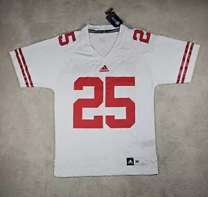 Wisconsin Badgers Melvin Gordon Adidas Size Med Football Jersey White New W Tags - Picture 1 of 20