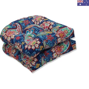 Paisley Indoor/Outdoor Chair Seat Cushion, Tufted, Weather, and Fade Resistan... - Picture 1 of 3