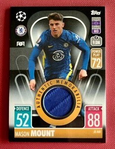 Mason Mount Chelsea FC Match Attax 2021 -22 original jersey relic card JR-MM - Imagen 1 de 4