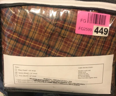 VHC Brands 100% Cotten Queen  Bed Skirt New - Image 1 of 2