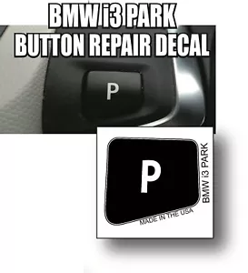 SE ADAPTA A BMW i3 REX BOTÓN DE APARCAMIENTO CALCOMANÍA PARQUE REPARACIÓN - Imagen 1 de 3
