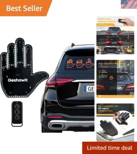 Funny Car Gadget: LED Middle Finger Light with Remote - Ideal Gift for Drivers - Picture 1 of 9