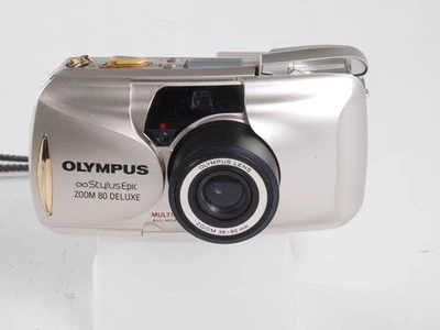 VINTAGE OLYMPUS STYLUS EPIC ZOOM 80 FILM CAMERA - Image 1 of 4