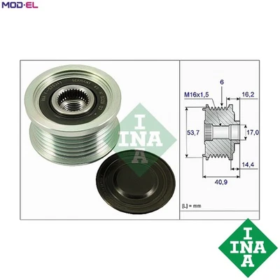 ALTERNATOR FREEWHEEL CLUTCH 535 0270 10 FOR DAEWOO CHEVROLET B 15 D2 1.5L 4cyl - Image 1 of 4