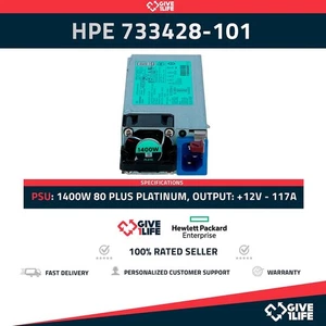 HPE FUENTE DE ALIMENTACIÓN G9 1400W P/N: 733428-101 - 733427-001 - 754383-001 - Picture 1 of 6