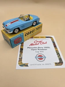 Corgi Model Club 303S Mercedes Benz 300SL Open Roadster Mint With Certificate. - Picture 1 of 3