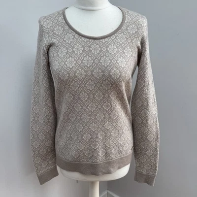 Pull Dale of Norway moyen laine mérinos beige crème scandi Noël maille fine - Photo 1/4
