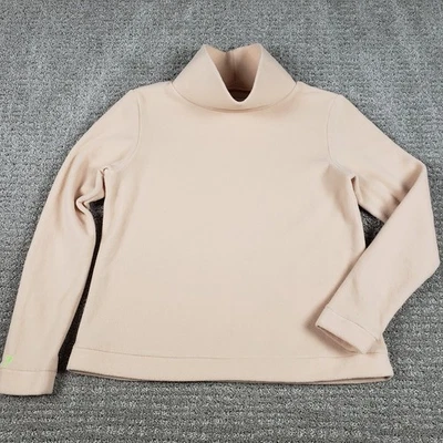 Suéter Dudley Stephens Mediano Park Slope Cuello Alto Vello Polar Hecho en EE. UU. Tostado Foto 1 de 4