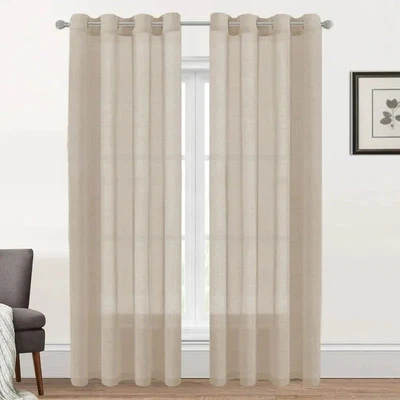 Natural Linen Semi Sheer - Image 1 of 3