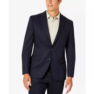 Van Heusen Men's Dark Navy Classic-Fit Formal Single Breast Suit Blazer Size 36R - Picture 1 of 10